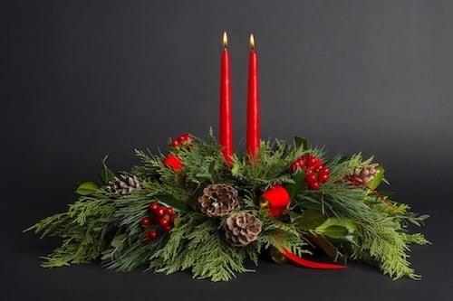 Evergreen Collection  Centerpiece Arrangement