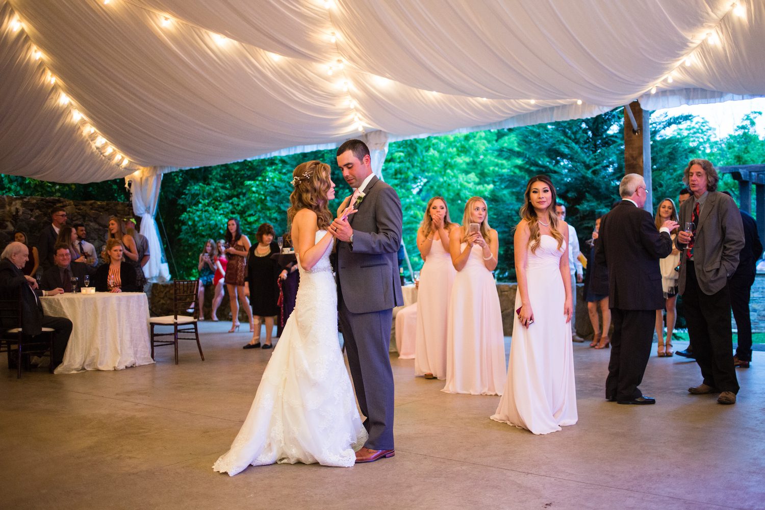 Drape and Lighting by Gibson Rentals at the Inn at Willow Grove, Orange, Virginia. Pamela Lepold Photography.&nbsp;innatwillowgrove.com