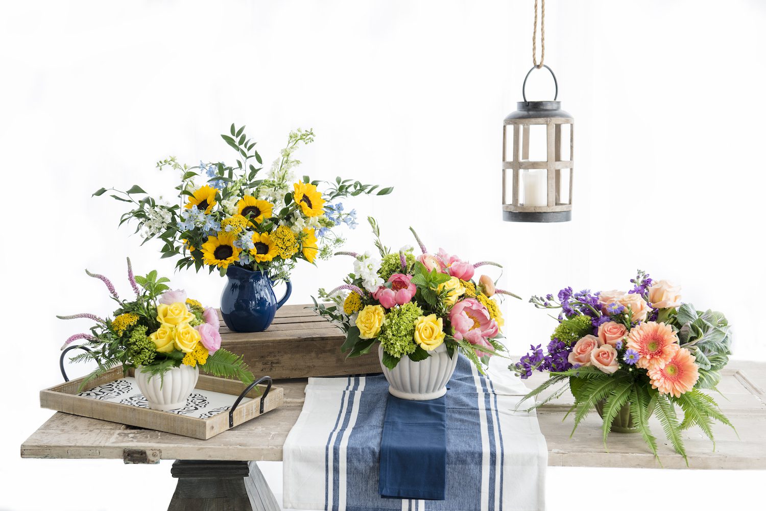 Designs from our Flower Market and Artisan Collections for J. Morris Flowers.