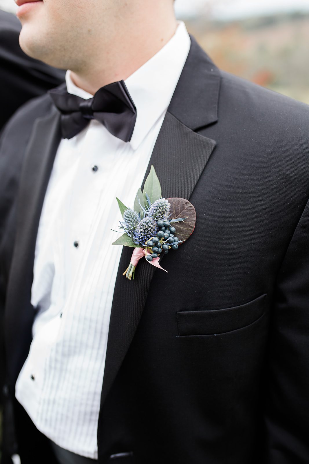 Candice Adele Photography, Thistle and Privet with Eucalyptus and Smokebush.