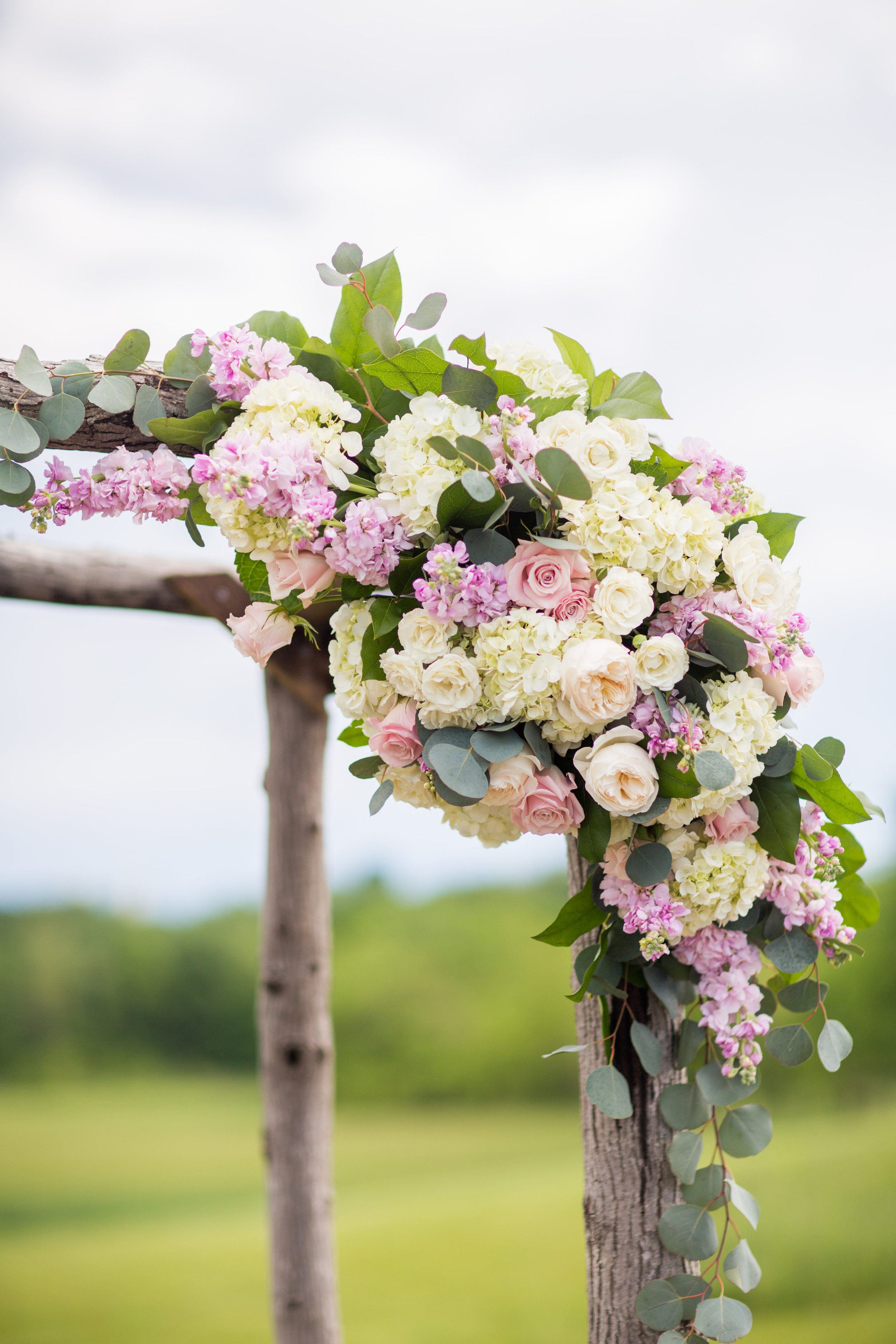 This strucure serves as a Chuppah or an arch. Photography by Kelly Pollock at KayPea.