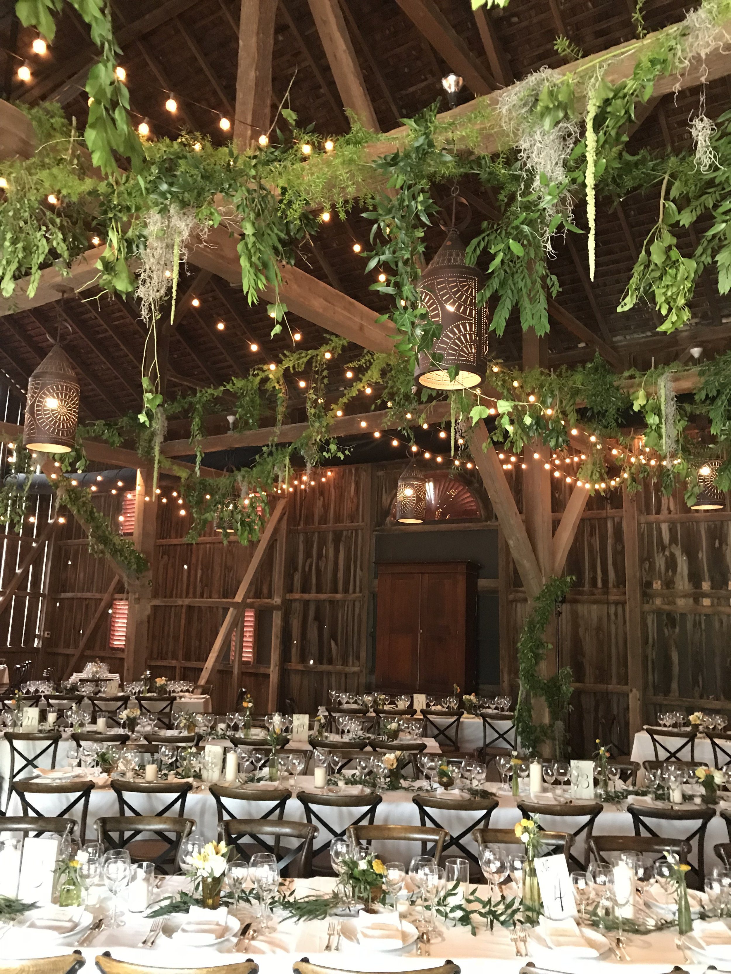 Greenery for the rafters at Riverside on the Potomac in Leesburg, Virginia. Staff photo.