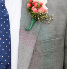 Pink and navy for a preppy look