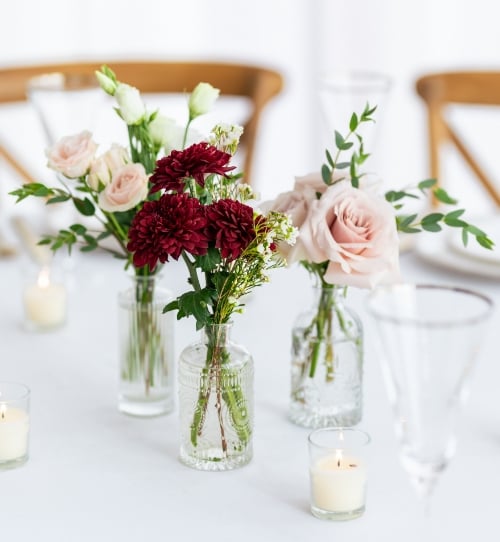 Trio of Bud Vases